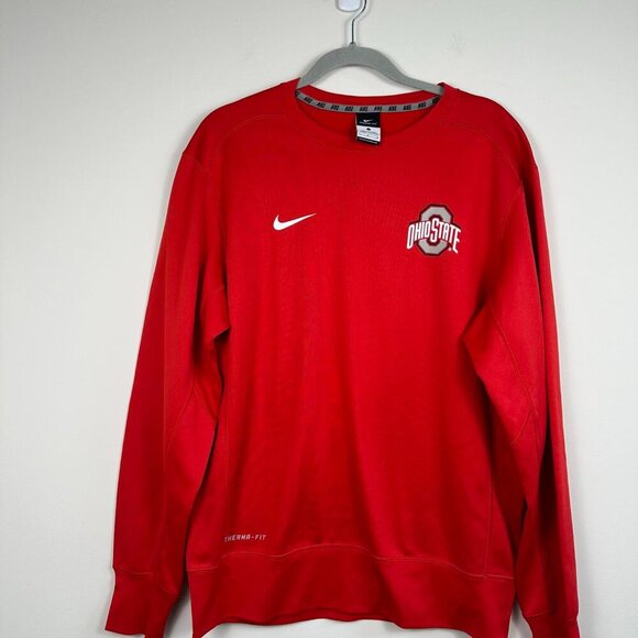 Nike Other - Nike Ohio State Buckeyes Therma-Fit Crewneck Sweatshirt Large